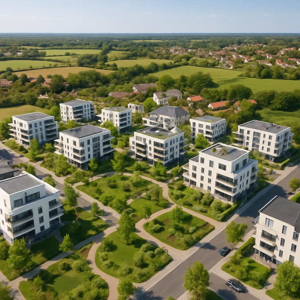 découvrez le projet de développement d’un ensemble résidentiel de 80 logements, situé sur l’emplacement des anciens ateliers municipaux, à proximité de nantes, alliant modernité et confort dans un cadre idéal.