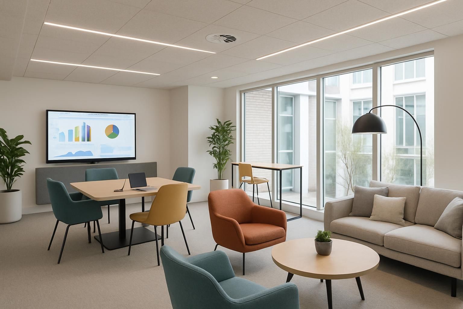 découvrez nos espaces de travail conçus pour offrir un confort et une productivité supérieurs à ceux de votre domicile.