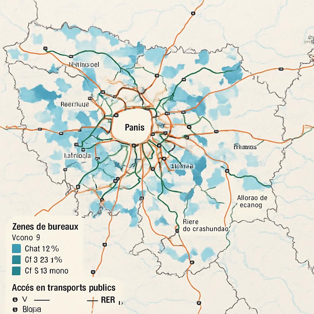 découvrez pourquoi plus de 6 millions de m² de bureaux vacants posent un défi, et comment une distance supérieure à 500 mètres influence fortement l'attractivité des espaces de travail.